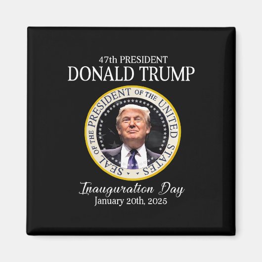 ドナルド・トランプ第47代大統領就任式2025 Supp マグネット (正面)