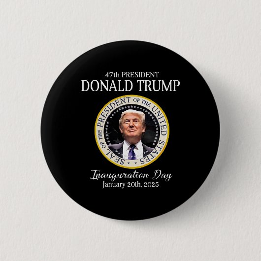 ドナルド・トランプ第47代大統領就任式2025 Supp 缶バッジ (正面)