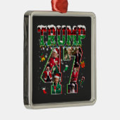 ドナルド・トランプ第47代大統領2024クリスマスサンタ メタルオーナメント (右)