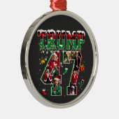 ドナルド・トランプ第47代大統領2024クリスマスサンタ メタルオーナメント (右)