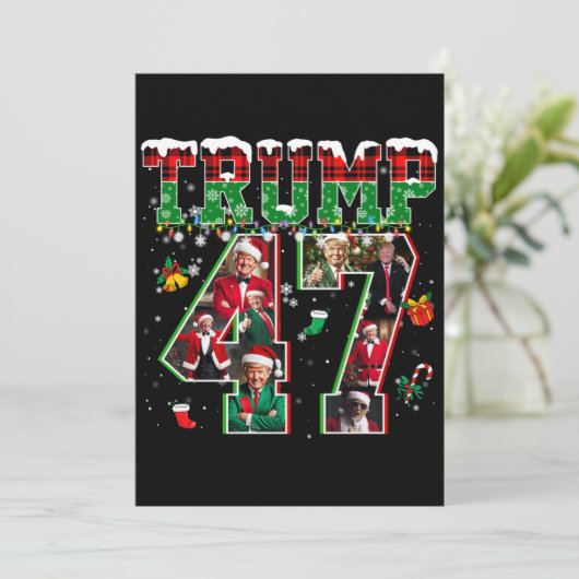 ドナルド・トランプ第47代大統領2024クリスマスサンタ 招待状 (スタンド正面)