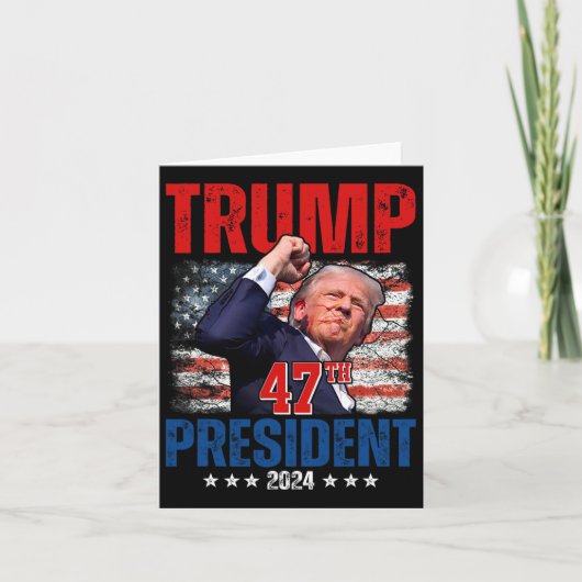 ドナルド・トランプ第47代大統領2024トランプ就任 カード (正面)