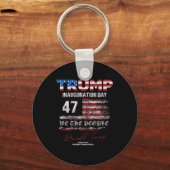 ドナルド・トランプ第47代大統領2025年就任式アメリカ キーホルダー (正面)