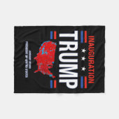 ドナルド・トランプ第47代大統領2025年就任式アメリカ フリースブランケット (正面(横))