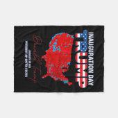 ドナルド・トランプ第47代大統領2025年就任式アメリカ フリースブランケット (正面(横))