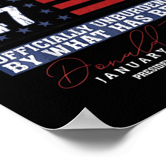 ドナルド・トランプ第47代大統領2025年就任式アメリカ ポスター (角)