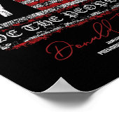 ドナルド・トランプ第47代大統領2025年就任式アメリカ ポスター (角)