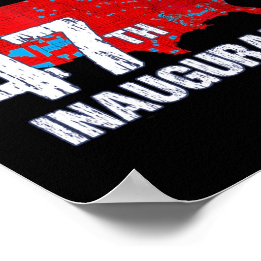 ドナルド・トランプ第47代大統領2025年就任式アメリカ ポスター (角)