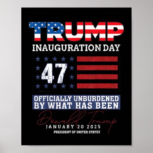 ドナルド・トランプ第47代大統領2025年就任式アメリカ ポスター (正面)