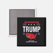 ドナルド・トランプ第47代大統領2025年就任式アメリカ マグネット (正面/裏面)