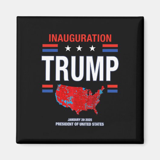 ドナルド・トランプ第47代大統領2025年就任式アメリカ マグネット (正面)
