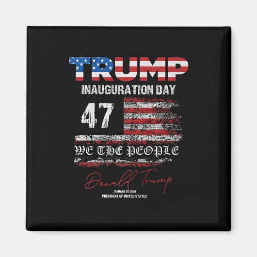 ドナルド・トランプ第47代大統領2025年就任式アメリカ マグネット (正面)