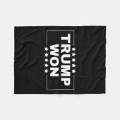 ドナルド・トランプ第47期米国大統領ティー・トランプが勝選った フリースブランケット (正面(横))