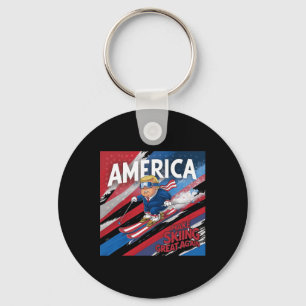 ドナルド・トランプ米国スキー再興 - Usa Skiing キーホルダー