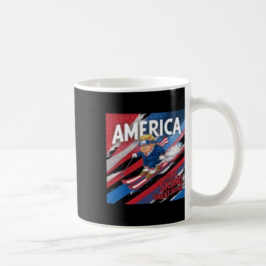 ドナルド・トランプ米国スキー界を再び偉大に コーヒーマグカップ (右)