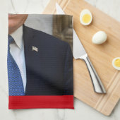 ドナルド・トランプ米国大統領ホワイトハウスMAGA 2024 キッチンタオル (四つ折り)