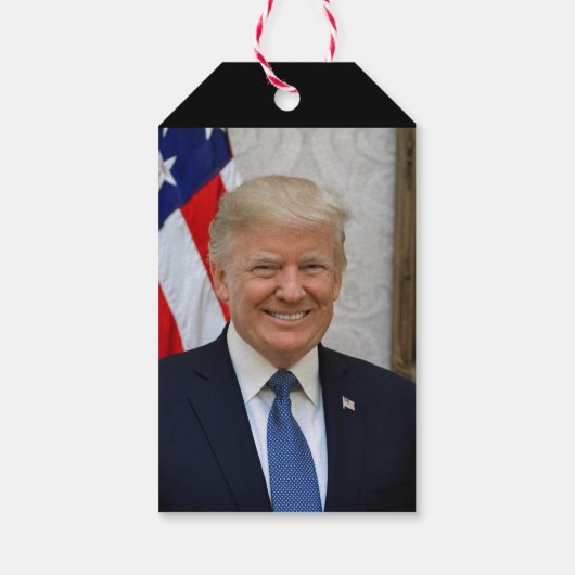 ドナルド・トランプ米国大統領ホワイトハウスMAGA 2024 ギフトタグ (裏面)