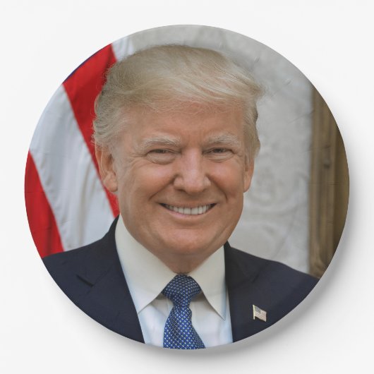 ドナルド・トランプ米国大統領ホワイトハウスMAGA 2024 ペーパープレート (正面)