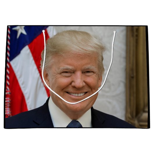 ドナルド・トランプ米国大統領ホワイトハウスMAGA 2024 ラージペーパーバッグ (正面)