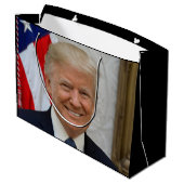 ドナルド・トランプ米国大統領ホワイトハウスMAGA 2024 ラージペーパーバッグ (裏面アングル)