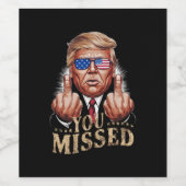ドナルド・トランプ米大統領選を見逃した ワインラベル (シングルラベル)