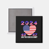 ドナルド・トランプ米州旗45と47大統領202 マグネット (正面/裏面)