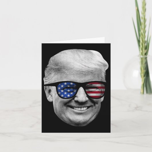 ドナルド・トランプ米州旗7月4日 カード (正面)