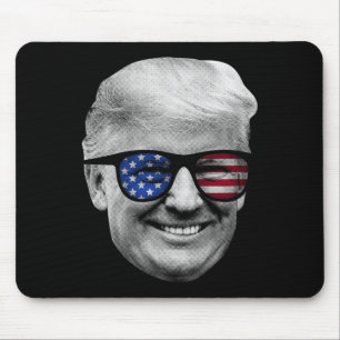 ドナルド・トランプ米州旗7月4日 マウスパッド