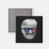 ドナルド・トランプ米州旗7月4日 マグネット (正面/裏面)