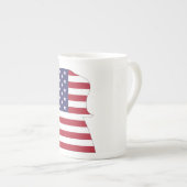 ドナルド・トランプ米州旗 ボーンチャイナマグカップ (正面右)