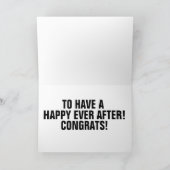 ドナルド・トランプ結婚の祝賀状 カード (内部)