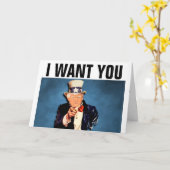 ドナルド・トランプ結婚の記念日のグリーティングカード カード (黄色い花)