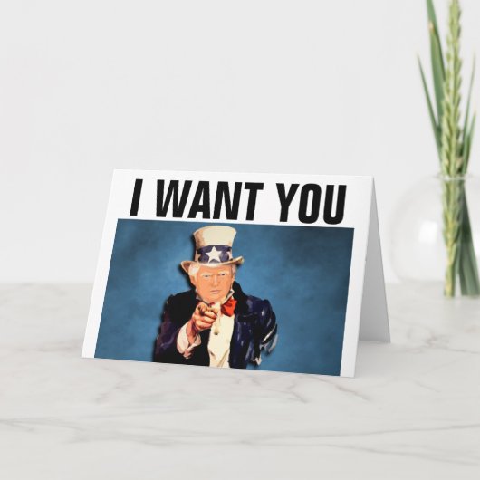 ドナルド・トランプ結婚の記念日のグリーティングカード カード (正面)