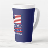 ドナルド・トランプ総最高の長・エバー カフェラテマグ (右アングル)