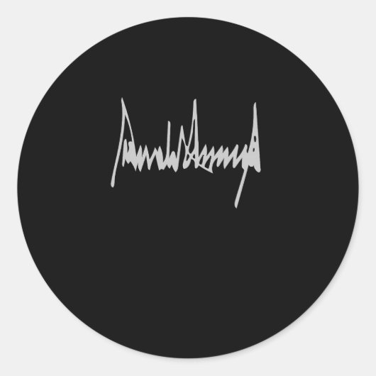 ドナルド・トランプ署名アメリカ合衆国カントリー米国主宰 ラウンドシール (正面)