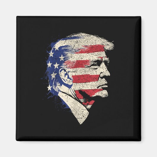 ドナルド・トランプ肖像 マグネット (正面)