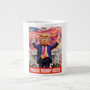 ドナルド・トランプ誇りを持った – トランプ有権者 ジャンボコーヒーマグカップ