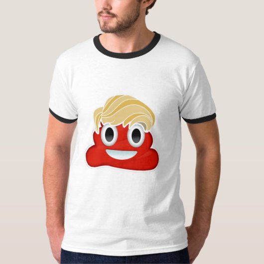 ドナルド・トランプ赤いPoo - - Tシャツ (正面)