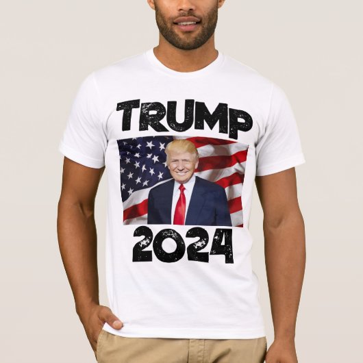 ドナルド・トランプ逮捕起訴2024 Tシャツ (正面)