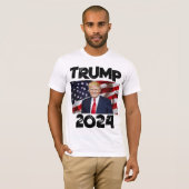 ドナルド・トランプ逮捕起訴2024 Tシャツ (正面フル)