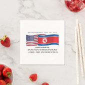 ドナルド・トランプ金正恩歴史会議引用文 スタンダードカクテルナプキン (インサイチュ)