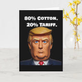ドナルド・トランプ関税 カード (黄色い花)