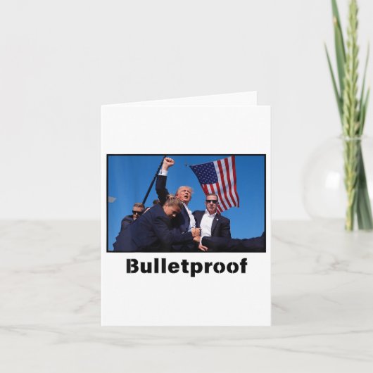 ドナルド・トランプ防弾2024大統領のカンジダ カード (正面)
