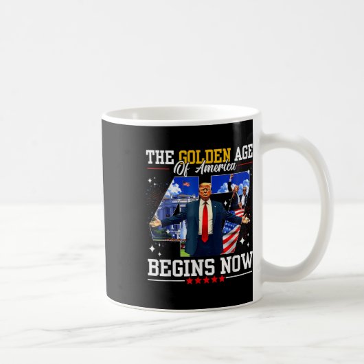 ドナルド・トランプ黄金時代が始まる コーヒーマグカップ (右)