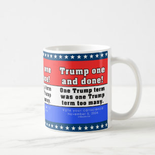 ドナルド・トランプ1そして完了!マグ コーヒーマグカップ