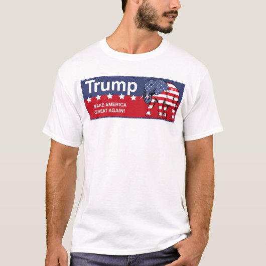 ドナルド・トランプ2016の共和党員 Tシャツ (正面)