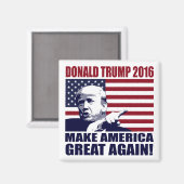 ドナルド・トランプ2016大統領用磁石 マグネット (正面/裏面)