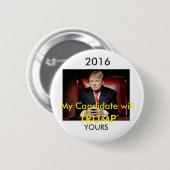 ドナルド・トランプ2016年のPinbackボタン 缶バッジ (正面&裏面)