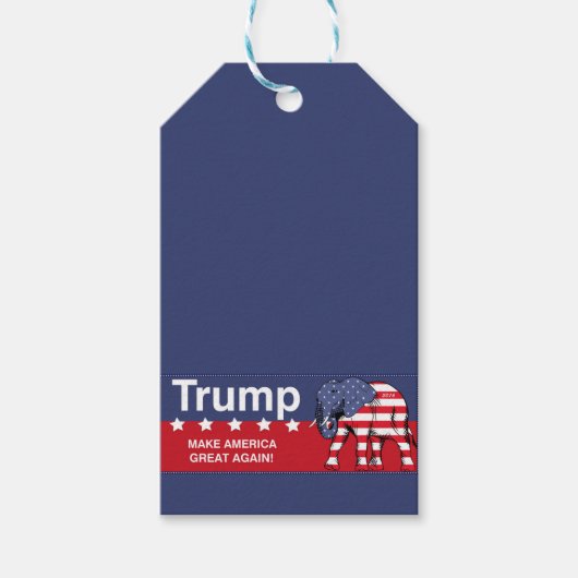ドナルド・トランプ2016年共和党員 ギフトタグ (正面)