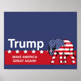 ドナルド・トランプ2016年共和党員 ポスター